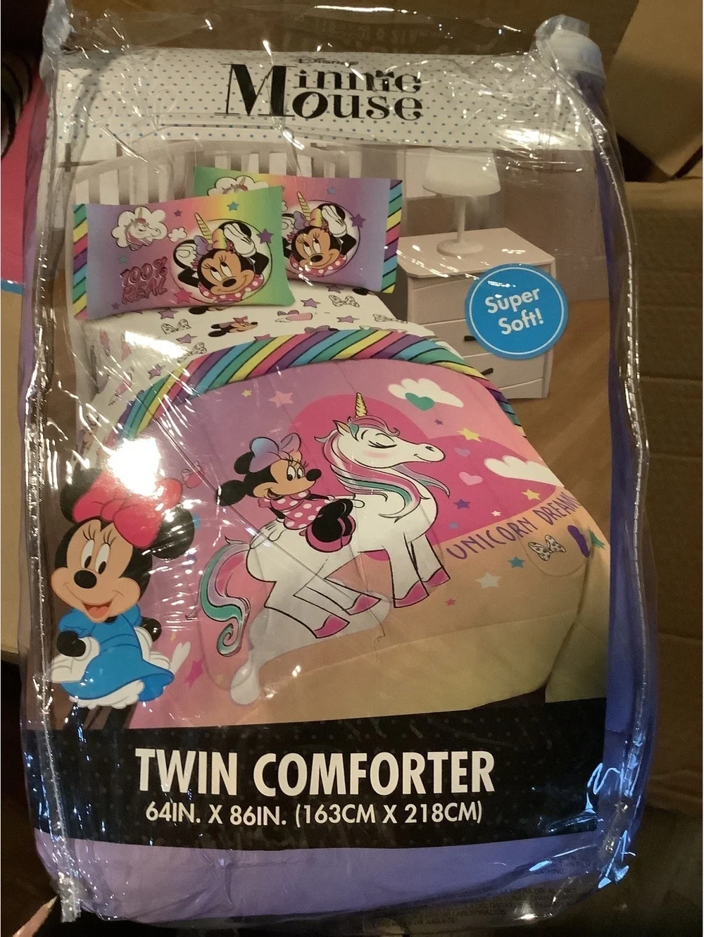 Disney Minnie Mouse Twin Comforter 64in x 86in